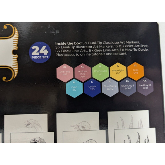 Spectrum Noir Harry Potter Art Kit - 24 Piece Set Includes Markers & Prints - Picture 4 of 5